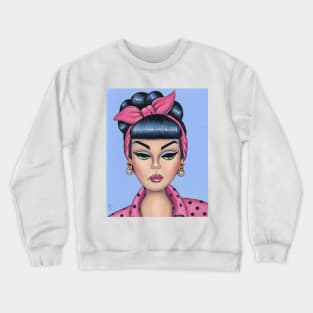 Rockabilly doll Crewneck Sweatshirt